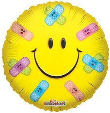 SV Smiley Band-Aids 18″ Foil Balloon by Convergram from Instaballoons