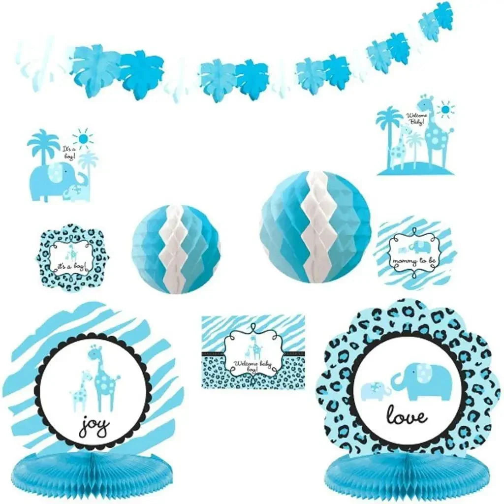Room Decorating Kit - Sweet Safari Boy (10pc) - Amscan