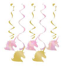 Swirl Decorations - Unicorn Sparkle (5ct) - Unique