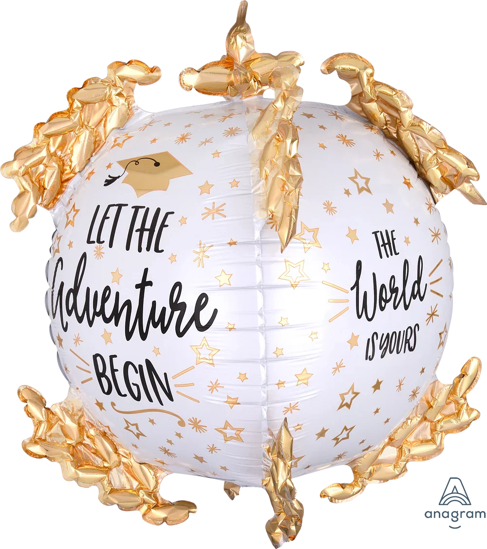 The World Is Yours Graduation 20″ Foil Balloon by Anagram from Instaballoons