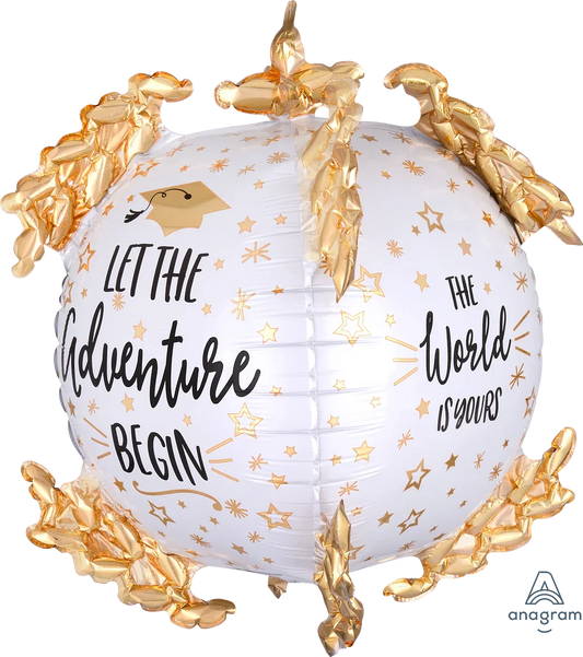 The World Is Yours Graduation 20″ Foil Balloon by Anagram from Instaballoons