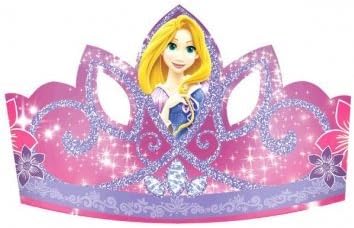 Tiaras - Disney Princess Rapunzel (8ct) - Amscan