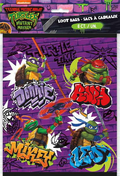 TMNT Mayhem Loot Favor Bags by Unique from Instaballoons