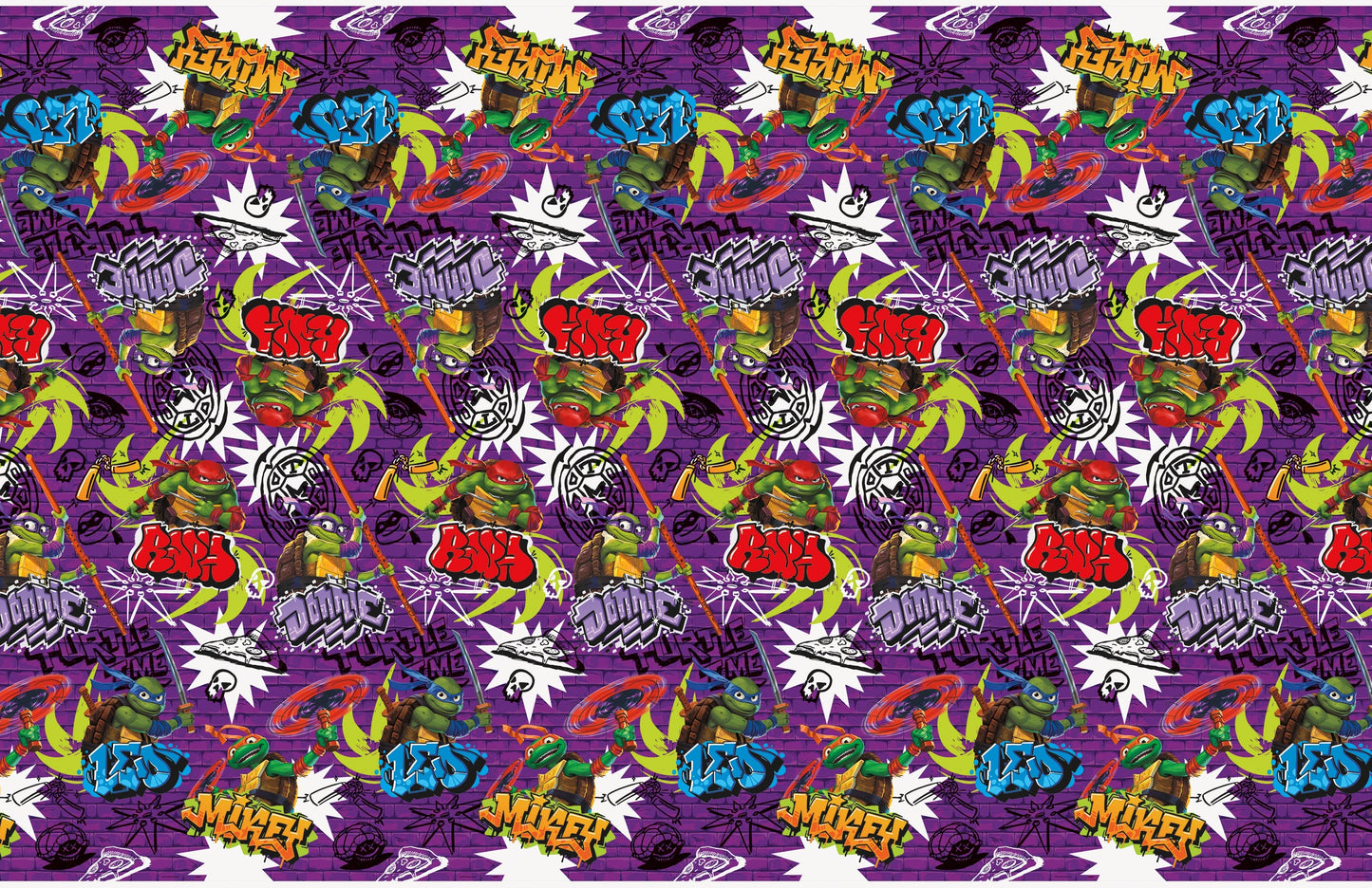 TMNT Mayhem Table Cover by Unique from Instaballoons