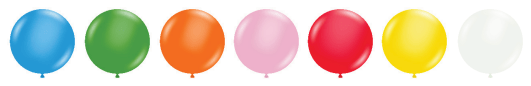 Tuftex Mylar & Foil Standard Assortment with White 17″ Balloons (72 count)