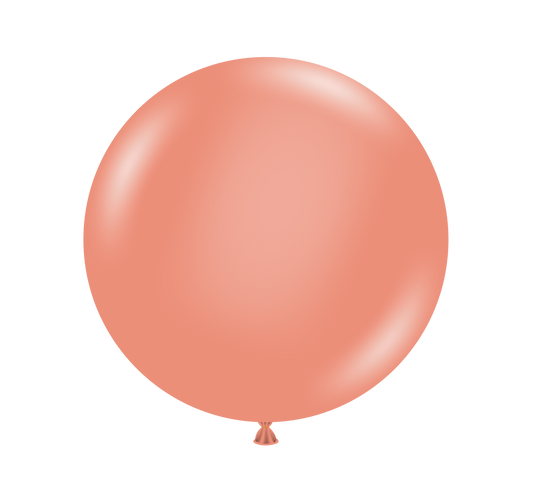 Rose Gold 24″ Latex Balloons (3 count)