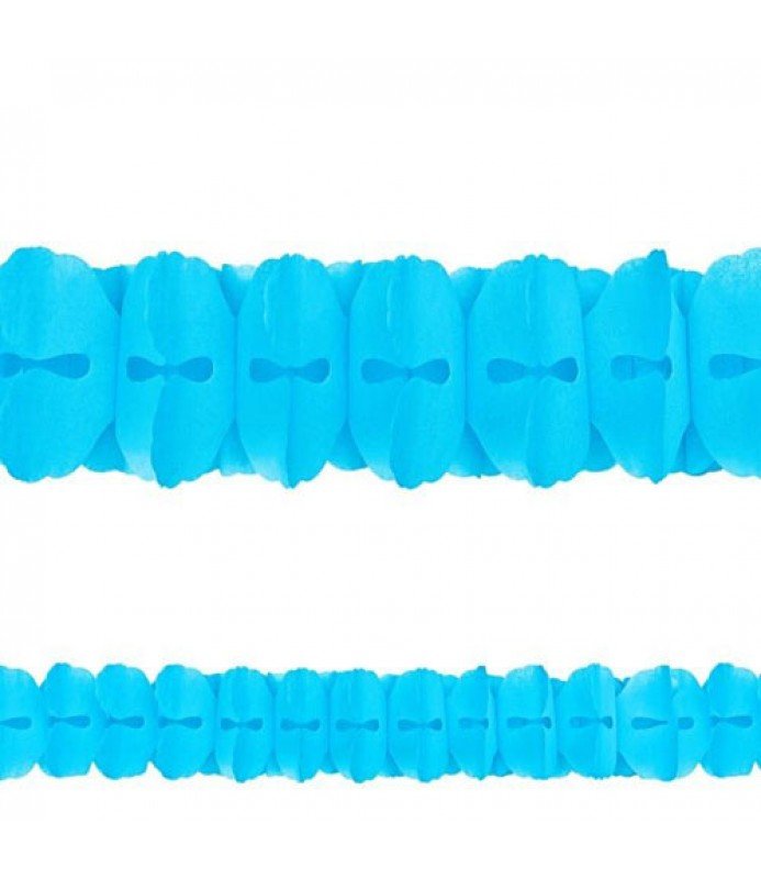 Turquoise Paper Garland 12ft 1ct - Amscan