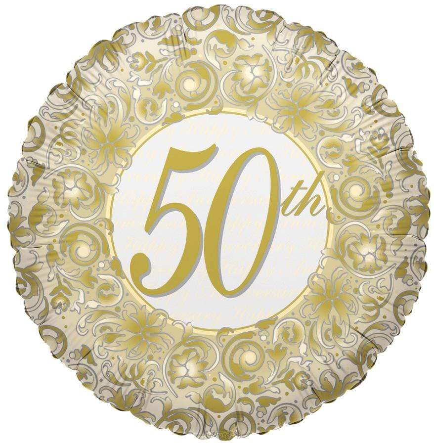 Unique 18" 50th Anniversary 50 Balloon