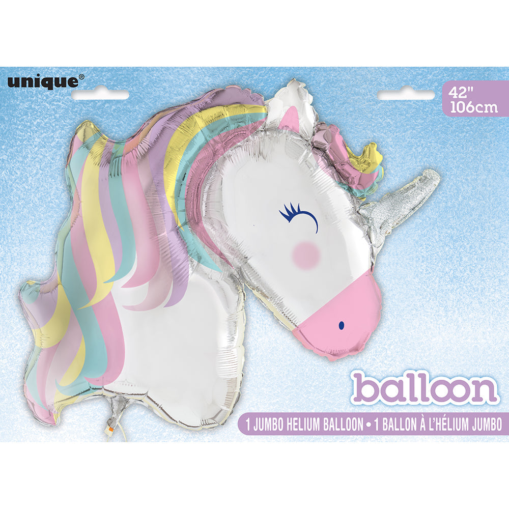 Unicorn Rainbow Pretty Pastel 42″ Balloon