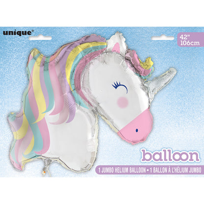Unicorn Rainbow Pretty Pastel 42″ Balloon