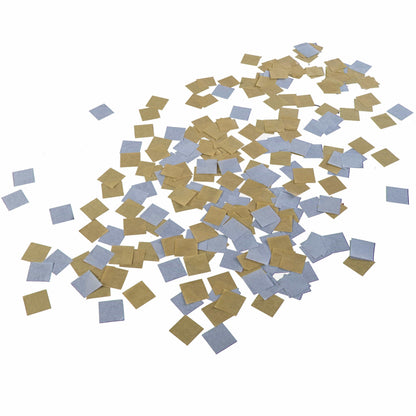 Unique Balloon Accessories 1″ Square Gold & Silver Tissue Paper Confetti (0.5 oz.)