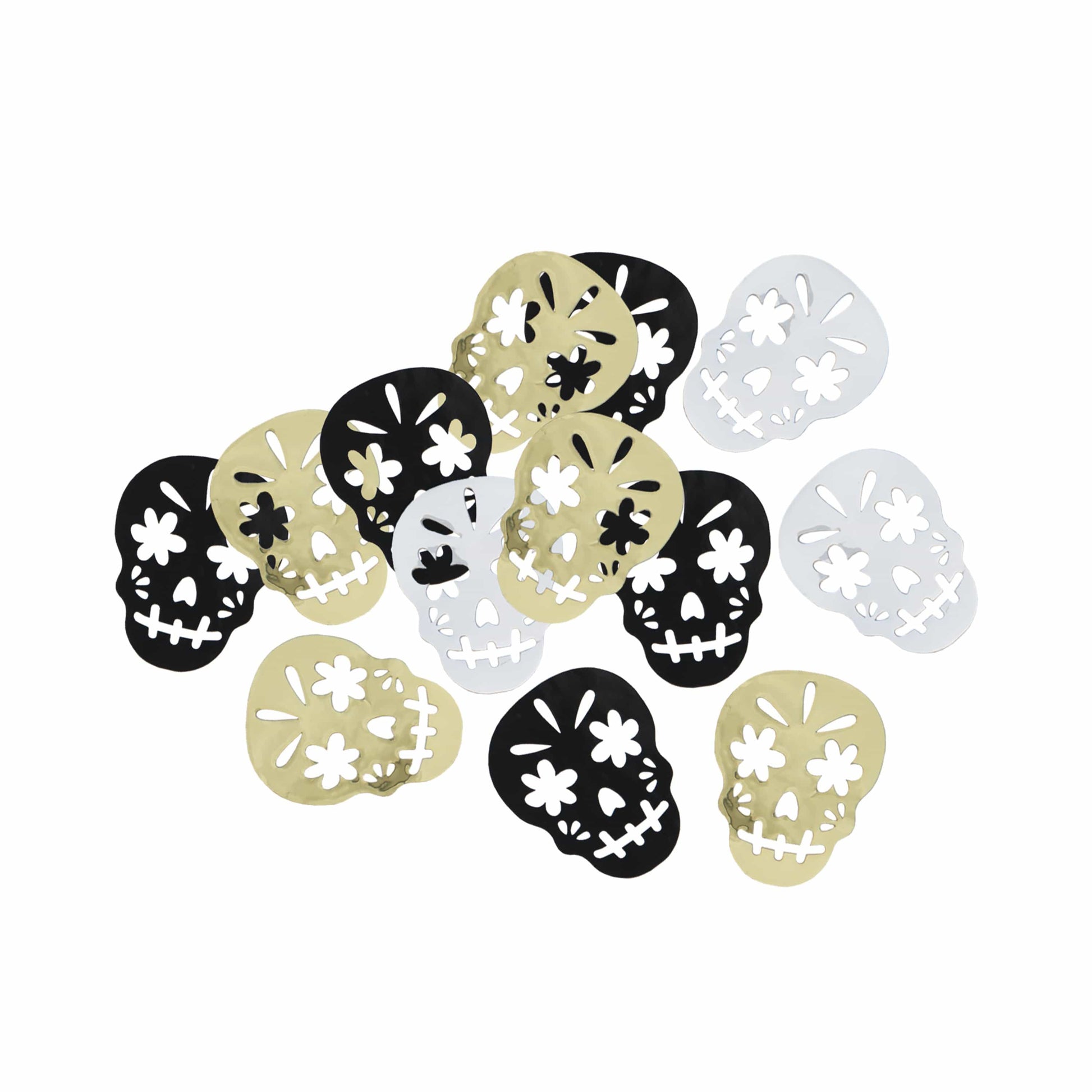 Unique Balloon Accessories Día de los Muertos Skull Foil Confetti