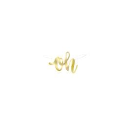 Unique Banners Oh Baby Gold Foil Banner