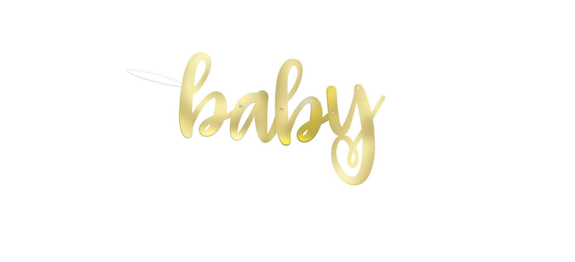 Unique Banners Oh Baby Gold Foil Banner