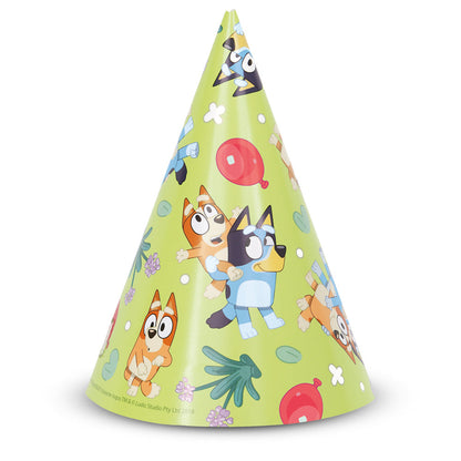 Bluey Party Hats (8 Pk)