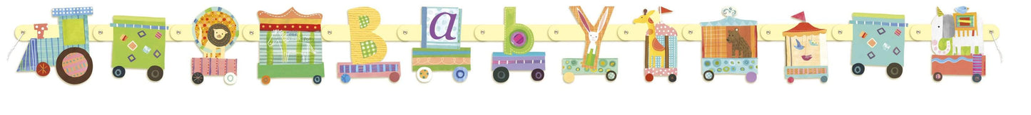 Unique Circus Animal Baby Shower Banner