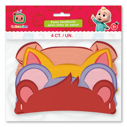 Cocomelon Paper Head Bands (4 count)