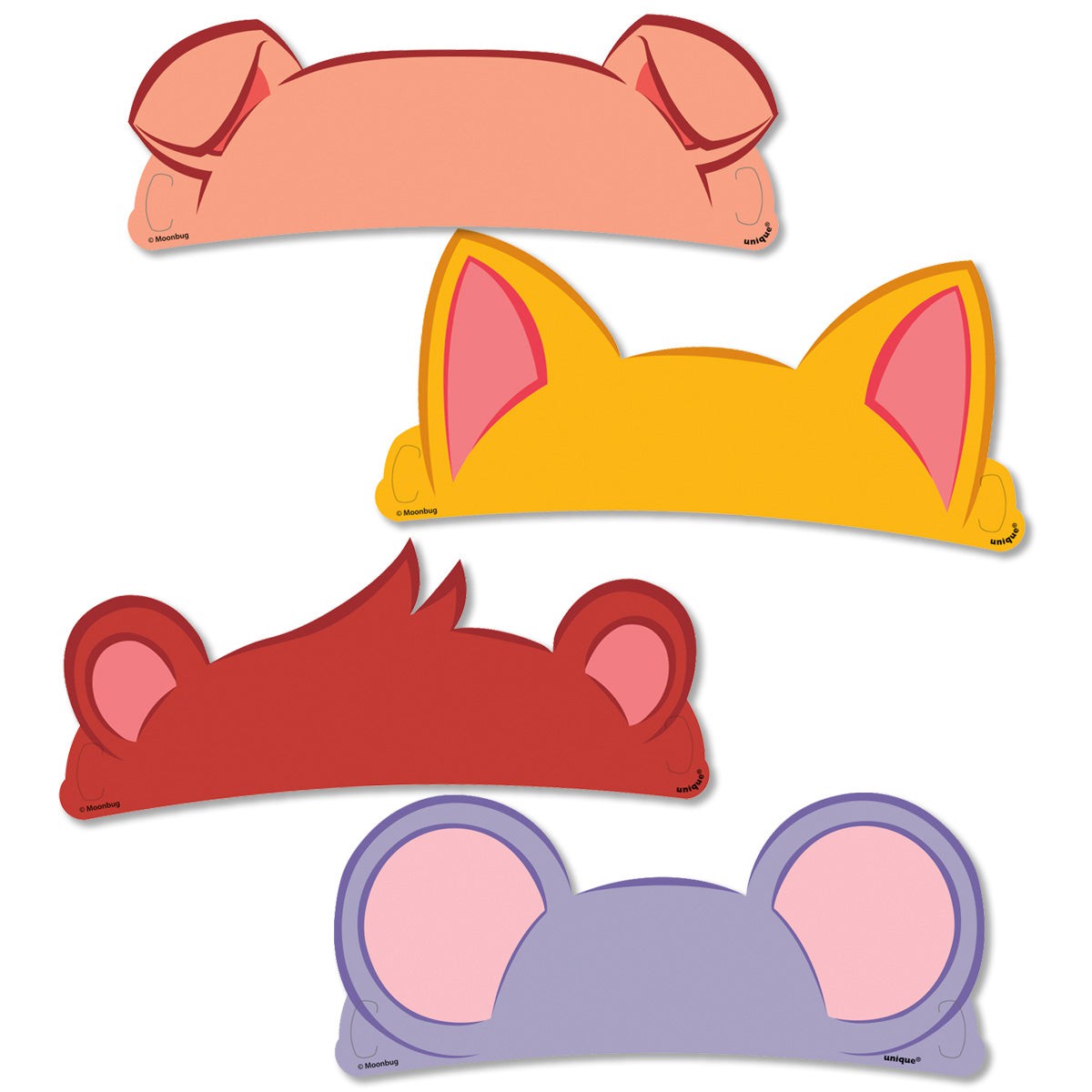 Cocomelon Paper Head Bands (4 count)