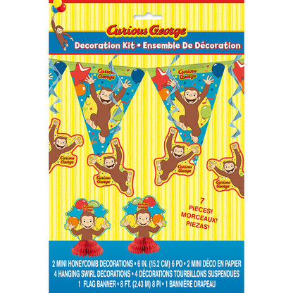 Curious George Decoration Kit (7 pieces)