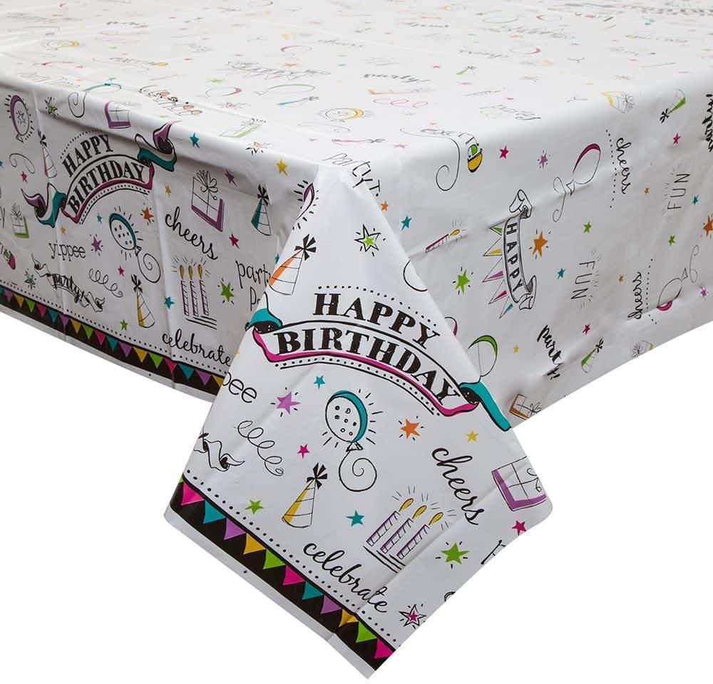 Unique Doodle Birthday Tablecover