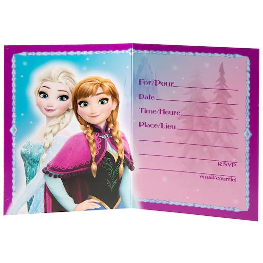 Unique Frozen Invitations (8 count)
