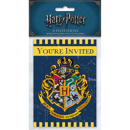 Harry Potter Invitations Hogwarts Crest (8 Pk)