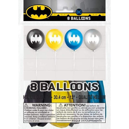 Unique Latex Batman Symbol 12″ Latex Balloons (8 count)