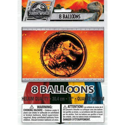 Unique Latex Jurassic World 2 12″ Latex Balloons (8 count)