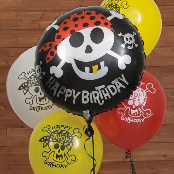 Unique Latex Pirate Fun Birthday 12″ Latex Balloons (8 count)