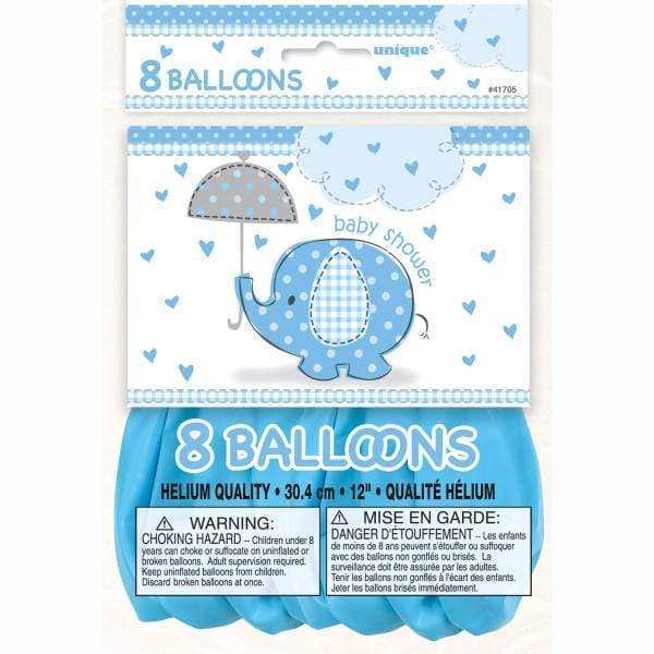 Unique Latex Umbrellaphants Baby Shower 12″ Latex Balloons (8 count)