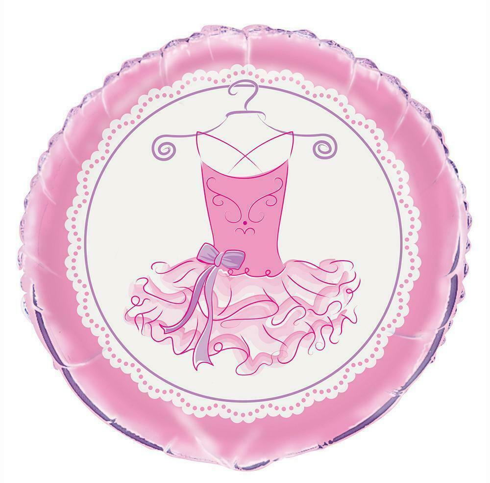 Unique Mylar & Foil Pink Ballerina Tutu 18″ Balloon