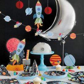 Unique Outer Space Hanging Honeycomb Decorations (3 count)