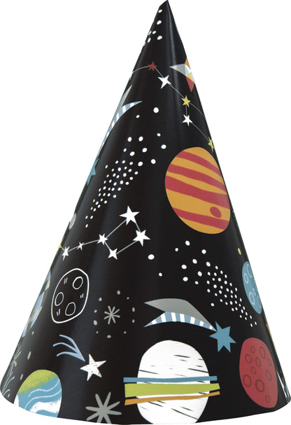 Unique Outer Space Party Hats (8 count)