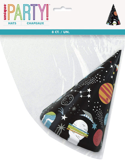 Unique Outer Space Party Hats (8 count)