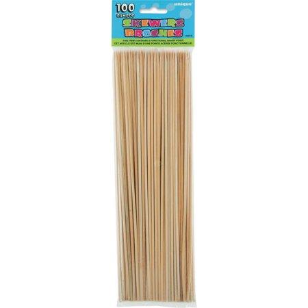 Unique Party Supplies 100 Bamboo Skewers 18″ Latex Balloons (100 count)