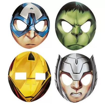 Unique Party Supplies Avengers Party Masks Assorted (8 count)