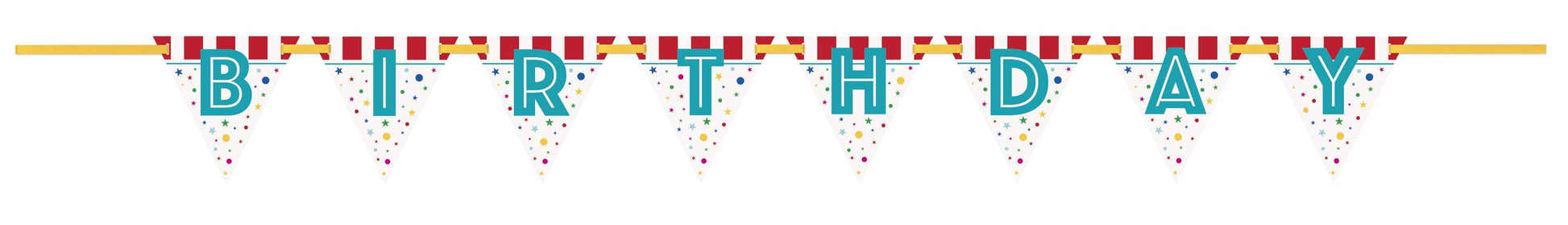 Unique Party Supplies Circus Carnival Happy Birthday Flag Banner