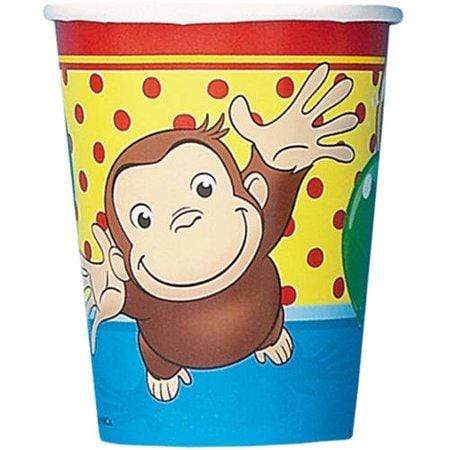 Unique Party Supplies Curious George Cups 9oz (8 count)