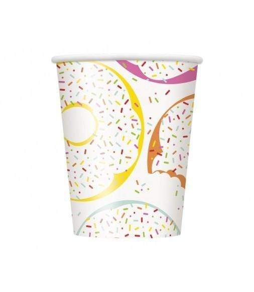 Unique Party Supplies Donut Party Cups 9oz (8 count)