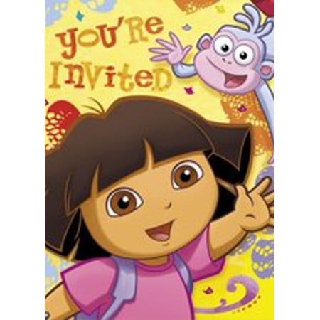 Unique Party Supplies Dora the Explorer Invitations