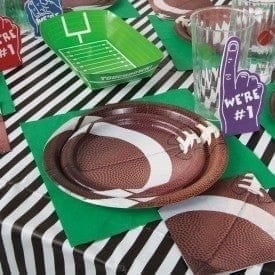 Unique Party Supplies Football Party Dessert Plates 7″ (8 count)