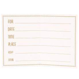 Unique Party Supplies Golden Birthday Invitations (8 count)