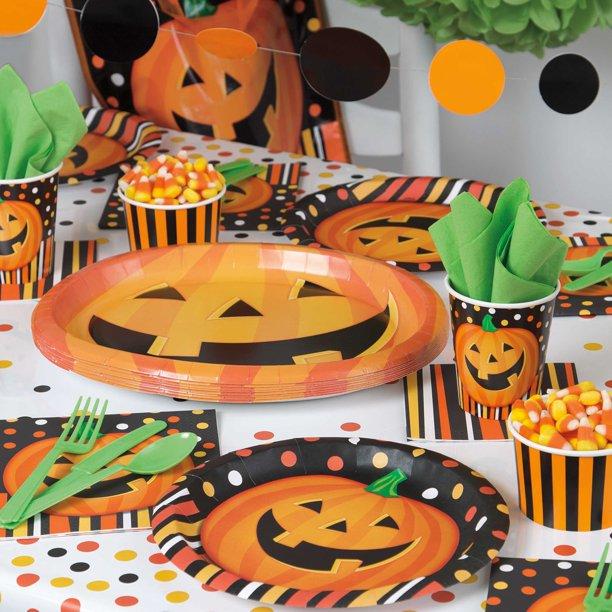 Unique Party Supplies Halloween Smiling Pumpkin Table Cover