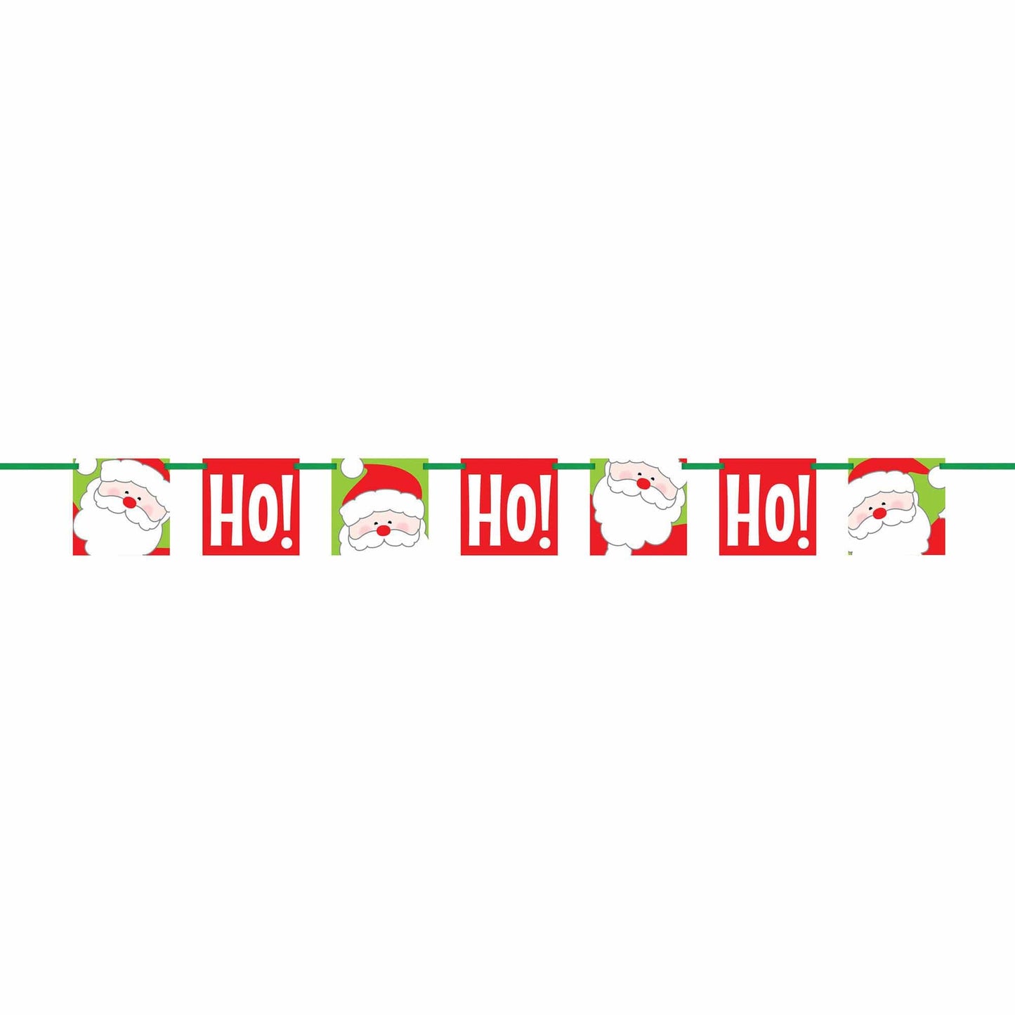 Unique Party Supplies Ho Ho Ho 5' Christmas Pennant Banner