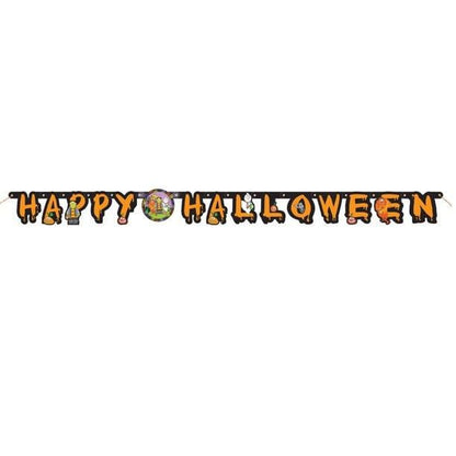 Unique Party Supplies Little Monsters Happy Halloween Banner
