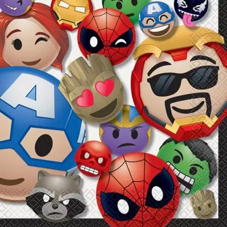 Unique Party Supplies Marvel Emoticon Luncheon Napkins (16 count)