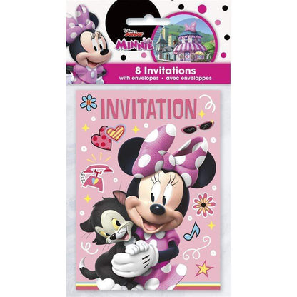 Unique Party Supplies Minnie Mouse Party Invitations (8 count)
