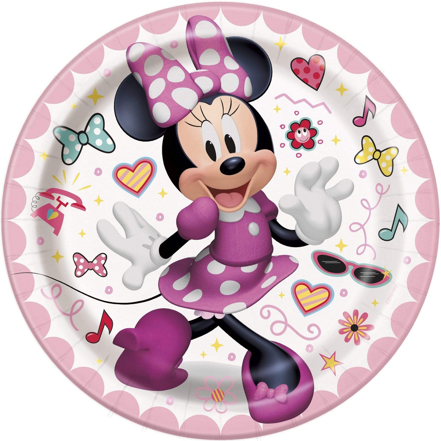 Unique Party Supplies Minnie Mouse Plates 7″ (8 count)