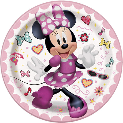 Unique Party Supplies Minnie Mouse Plates 7″ (8 count)