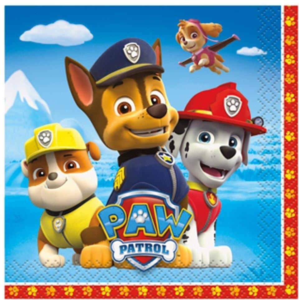 Unique Party Supplies Paw Patrol Beverage Napkin (16 count)